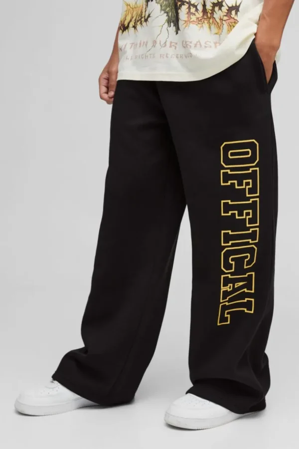 boohooMAN Official Wide Leg Jogger | Joggers