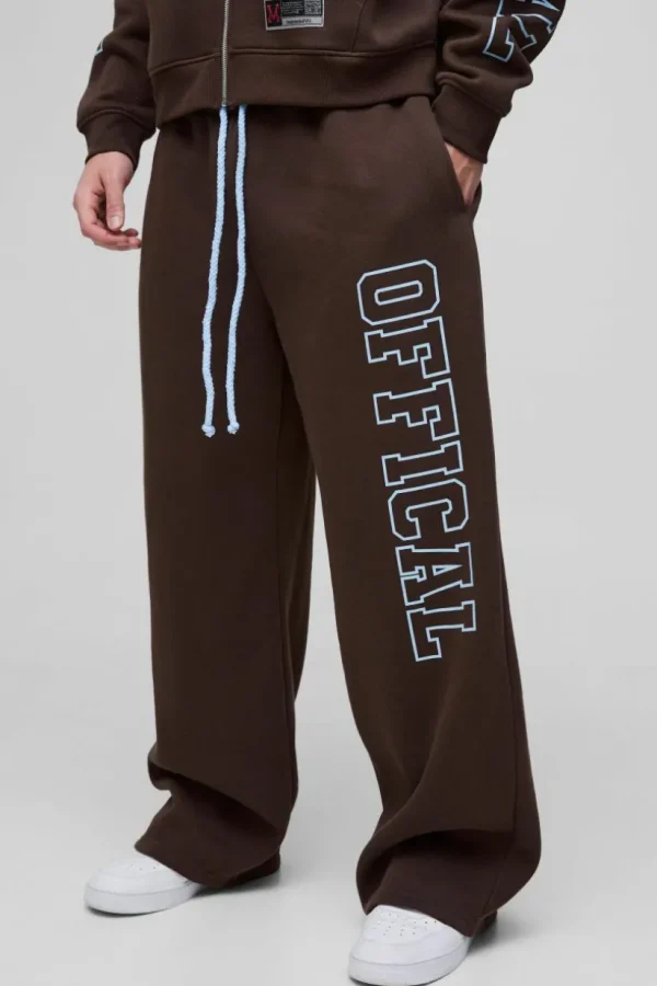 boohooMAN Official Wide Leg Jogger | Joggers