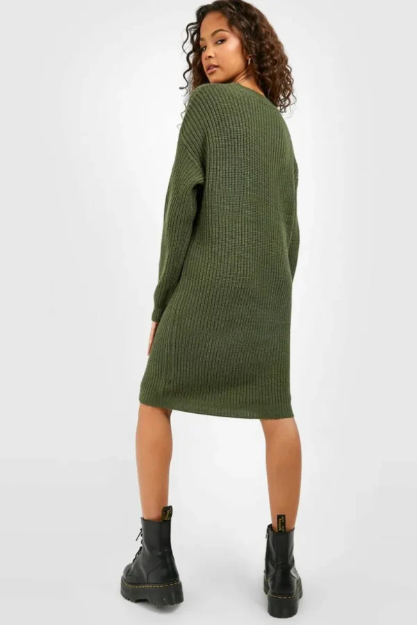 boohoo Crew Neck Jumper Dress | Women Shirts | Foundation