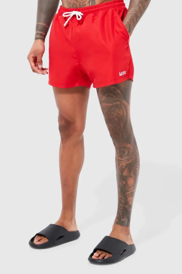 boohooMAN Original Man Short Length Swim Shorts | Trousers | Shorts