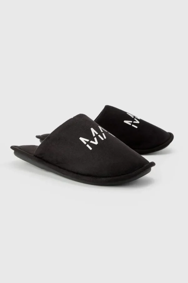 boohooMAN Original Man Velour Slipper | Loungewear