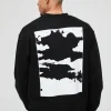 boohooMAN Oversized Abstract Box Graphic Sweatshirt | Hoodies & Sweats