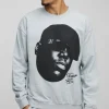 boohooMAN Oversized Biggie Face License Print Sweatshirt | Hoodies & Sweats | T-Shirts