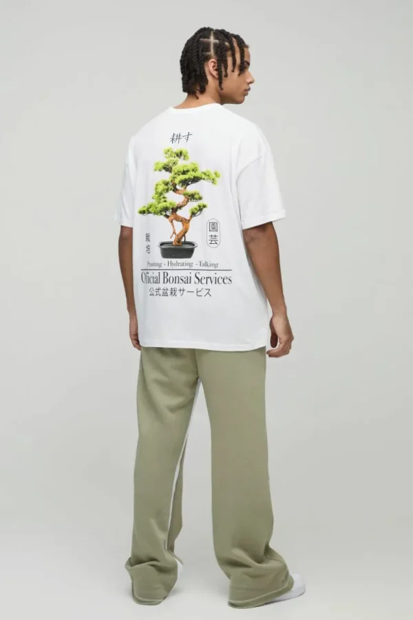 boohooMAN Oversized Bonsai Tree Graphic T-Shirt | Hoodies & Sweats | T-Shirts