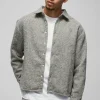 boohooMAN Oversized Boucle Overshirt | Coats & Jackets