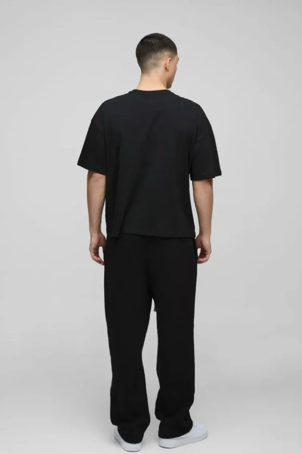 boohooMAN Oversized Boxy 8 Ball Embroidered T-Shirt | T-Shirts