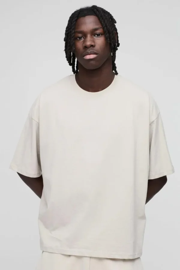 boohooMAN Oversized Boxy Basic T-shirt | Basics - Elevated | T-Shirts