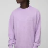 boohooMAN Oversized Boxy Brushed Knitted Jumper | Knitwear | Going Out Knitwear