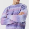 boohooMAN Oversized Boxy Brushed Stripe Knitted Jumper | Knitwear | Going Out Knitwear