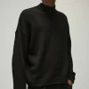 boohooMAN Oversized Boxy Dropped Shoulder Funnel Neck Knitted Jumper | Knitwear | Going Out Knitwear