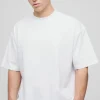 boohooMAN Oversized Boxy Extended Neck T-shirt | Basics - Elevated | T-Shirts