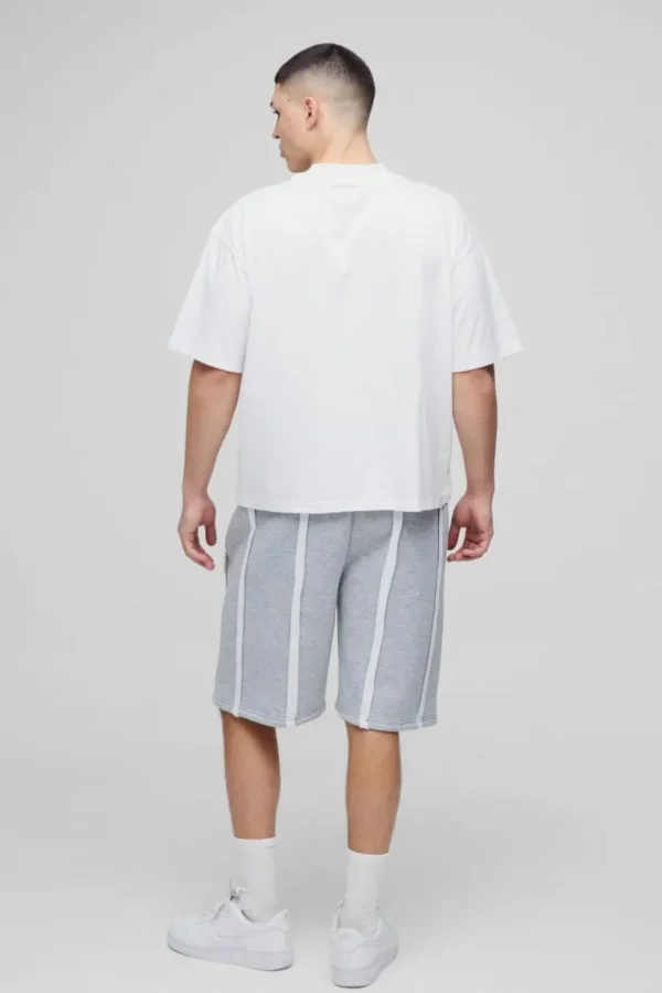 boohooMAN Oversized Boxy Extended Neck T-shirt | Basics - Elevated | T-Shirts