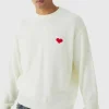 boohooMAN Oversized Boxy Heart Jumper | Knitwear | Going Out Knitwear