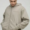 boohooMAN Oversized Boxy Heavyweight Zip Through Hoodie | Hoodies & Sweats