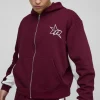 boohooMAN Oversized Boxy M Star Panelled Zip Through Hoodie | Hoodies & Sweats | T-Shirts