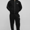 boohooMAN Oversized Boxy Man Hooded Zip Through Tracksuit | Tracksuits