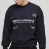 boohooMAN Oversized Boxy Multi Branded Print Sweatshirt | Hoodies & Sweats