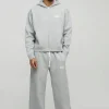 boohooMAN Oversized Boxy Official Embroidery Zip Through Tracksuit | Tracksuits