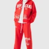 boohooMAN Oversized Boxy Official Print Tracksuit | Tracksuits