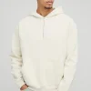 boohooMAN Oversized Boxy Quarter Zip Washed Hoodie | Hoodies & Sweats