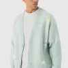 boohooMAN Oversized Boxy Star Brushed Knitted Cardigan | Knitwear | Going Out Knitwear