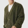 boohooMAN Oversized Boxy Super Fluffy Knitted Cardigan | Knitwear | Going Out Knitwear