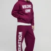 boohooMAN Oversized Boxy Worldwide Print Hooded Tracksuit | Tracksuits