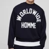 boohooMAN Oversized Boxy Worldwide Print Sweatshirt | Hoodies & Sweats