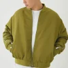 boohooMAN Oversized Boxy Zip Detail High Shine Bomber Jacket | Going Out Jackets | Going Out