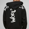 boohooMAN Oversized Boxy Zip Through Worldwide Graffiti Print Zip Through Hoodie | Hoodies & Sweats