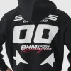 boohooMAN Oversized Boxy Zip Through Moto Print Hoodie | Hoodies & Sweats