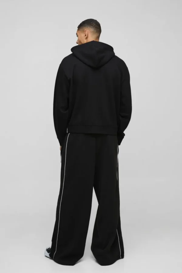 boohooMAN Oversized Boxy Zip Through Carpenter Hoodie | Hoodies & Sweats | T-Shirts