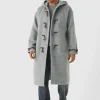 boohooMAN Oversized Brushed Duffle Overcoat In | Man | Coats & Jackets