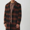 boohooMAN Oversized Check Overcoat In | Man | Coats & Jackets