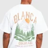boohooMAN Oversized Colorado Mountains Graphic T-shirt | T-Shirts