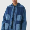 boohooMAN Oversized Denim Carpenter Dyed Overshirt | Denim | Going Out Denim