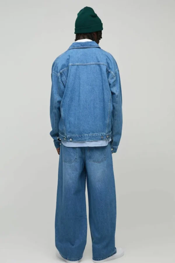 boohooMAN Oversized Denim Jacket | Man | Coats & Jackets