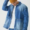 boohooMAN Oversized Denim Overshirt | Denim | Going Out Denim