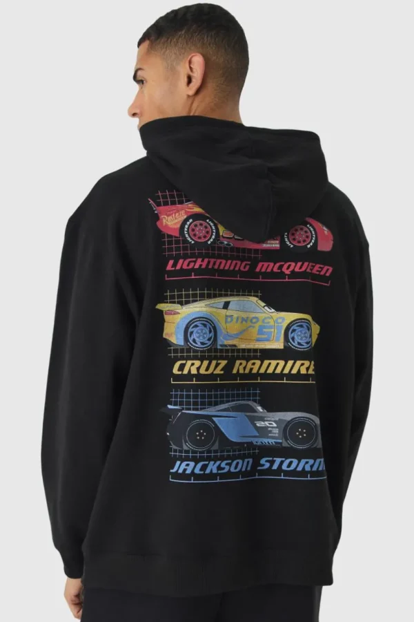 boohooMAN Oversized Disney Cars License Print Hoodie | Hoodies & Sweats