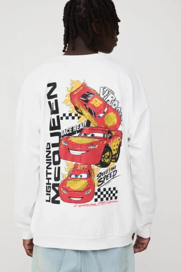 boohooMAN Oversized Disney Cars License Print Sweatshirt | Hoodies & Sweats