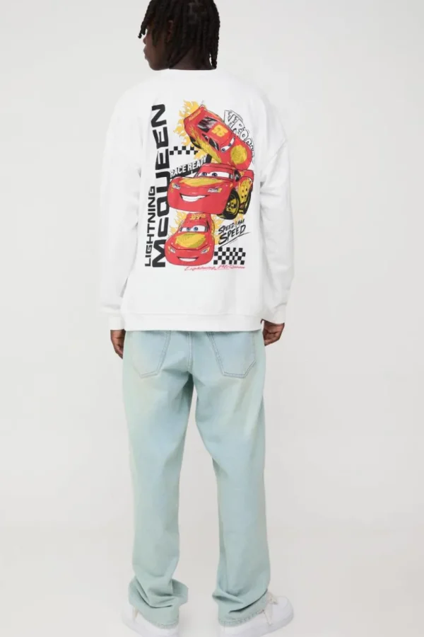 boohooMAN Oversized Disney Cars License Print Sweatshirt | Hoodies & Sweats