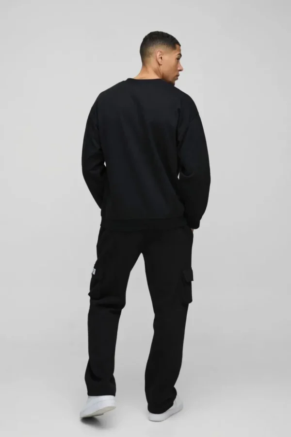 boohooMAN Oversized Disney Lilo and Stitch License Print Sweatshirt | Hoodies & Sweats