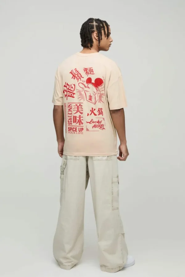 boohooMAN Oversized Disney Mickey Mouse Anime License T-Shirt | Hoodies & Sweats | T-Shirts