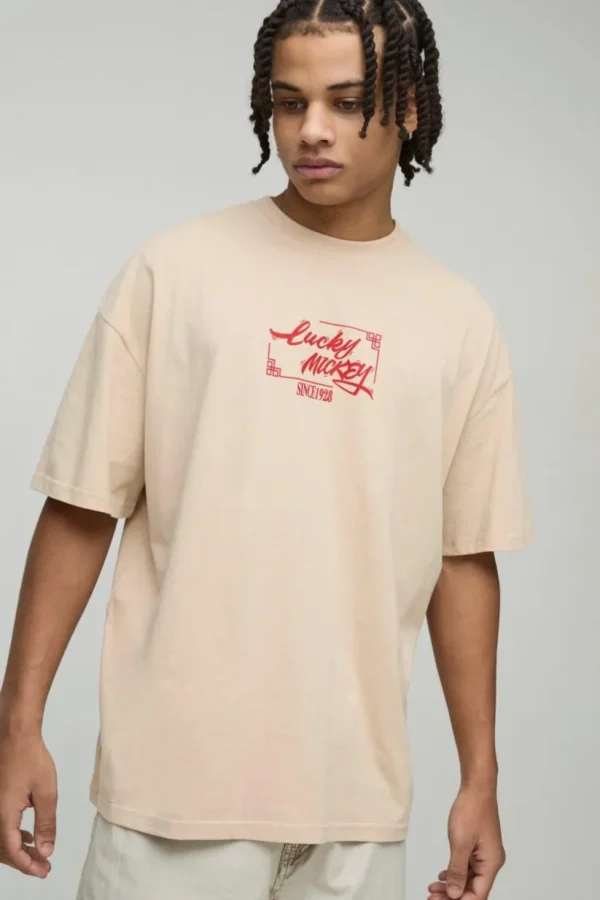 boohooMAN Oversized Disney Mickey Mouse Anime License T-Shirt | Hoodies & Sweats | T-Shirts