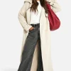 boohoo Oversized Double Breast Trench Coat | Women Shirts | Foundation