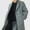 boohooMAN Oversized Double Breasted Boucle Overcoat In | Man | Coats & Jackets