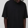 boohooMAN Oversized Extended Neck Boxy Heavyweight T-shirt | Basics - Elevated | T-Shirts