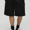 boohooMAN Oversized Fit Drop Crotch Basic Lightweight Shorts | Shorts | Basics - Elevated