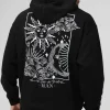 boohooMAN Oversized Heavyweight Line Drawing Print Hoodie | Hoodies & Sweats