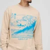 boohooMAN Oversized Hokusai Art License Print Sweatshirt | Hoodies & Sweats | T-Shirts